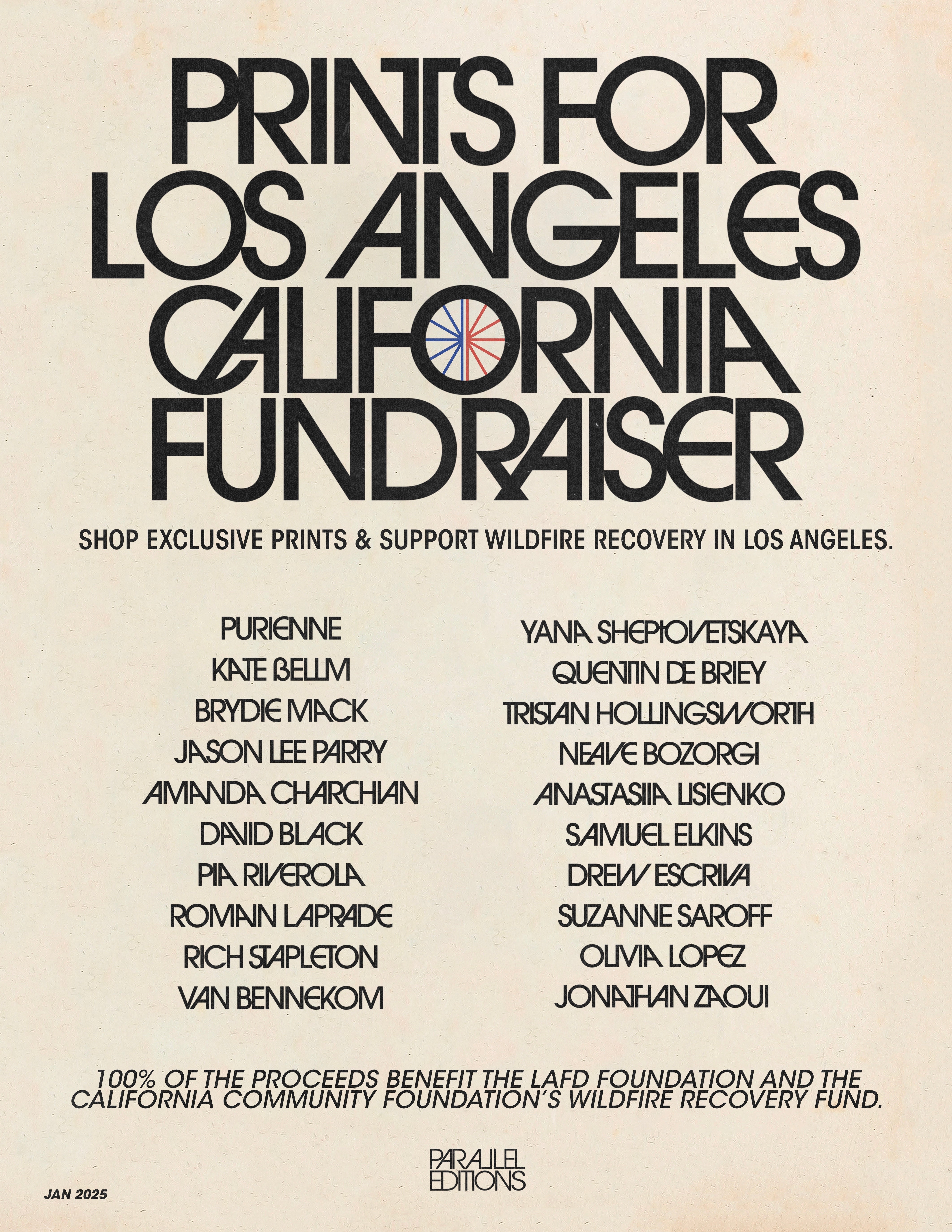 Prints for Los Angeles Raises $18,000 for Wildfire Relief