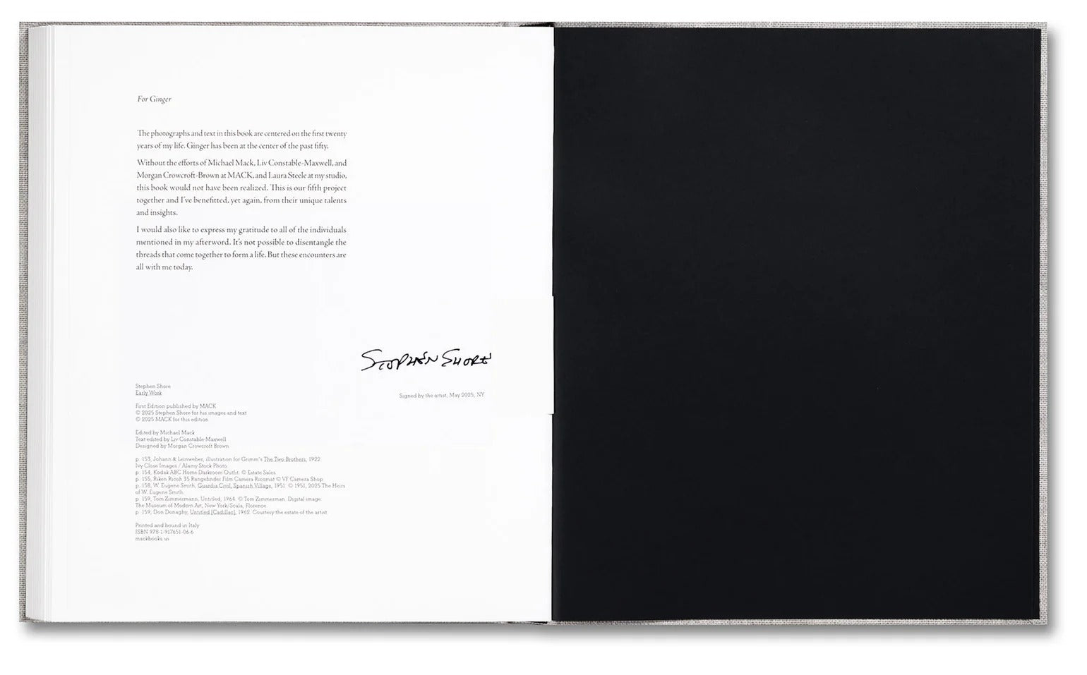 Stephen Shore - Early Work Signed Copy – Parallel Editions